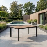 Royan dining tuintafel 4 personen | aluminium | Natural Wood | 160cm