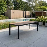 Royan dining tuintafel 6 personen | aluminium | Natural Wood | 220cm