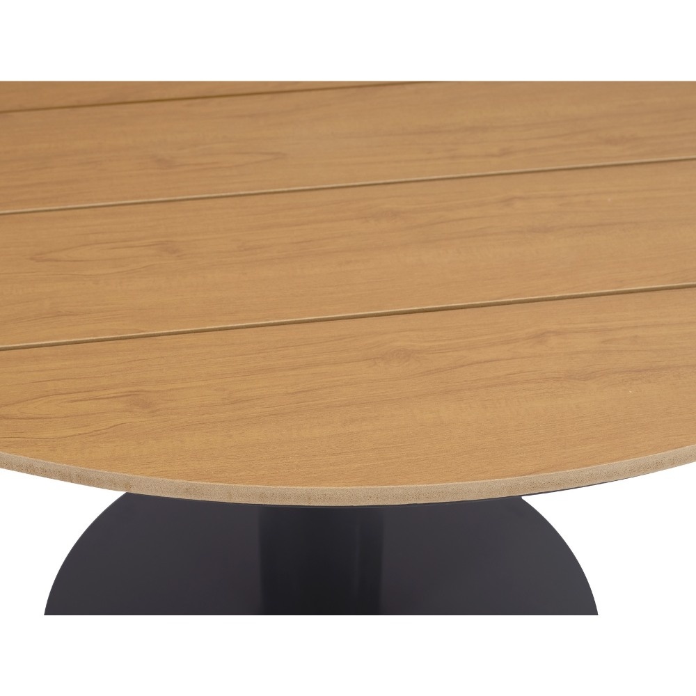 Panama dining tuintafel 4 personen | polywood + aluminium | Natural Wood/antraciet | 120cm rond
