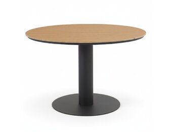 Panama dining tuintafel 4 personen | polywood + aluminium | Natural Wood/antraciet | 120cm rond
