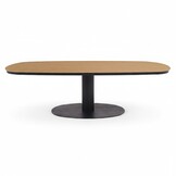 Panama dining tuintafel 6 personen | polywood + aluminium | Natural Wood/antraciet | 260cm Deens ovaal