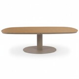 Panama dining tuintafel 6 personen | polywood + aluminium | Natural Wood/beige | 260cm Deens ovaal