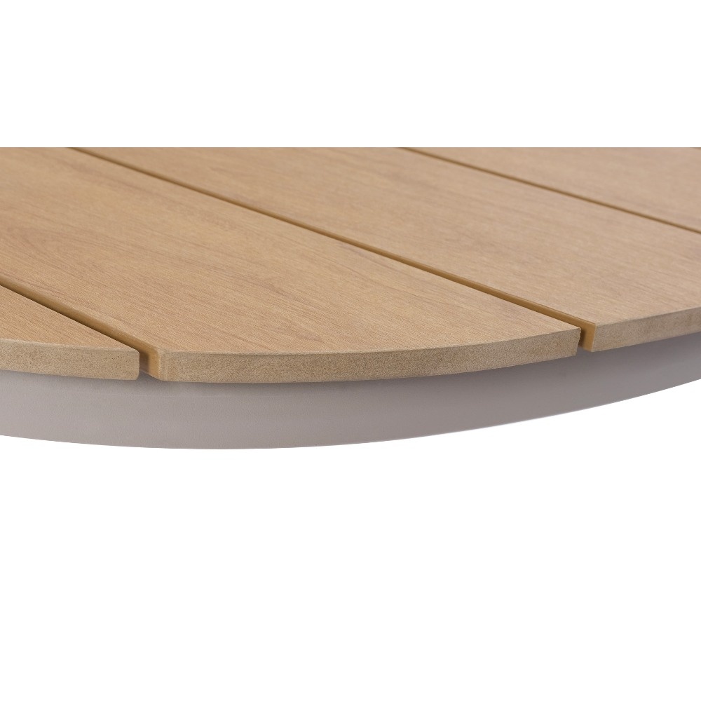 Panama dining tuintafel 6 personen | polywood + aluminium | Natural Wood/beige | 260cm Deens ovaal