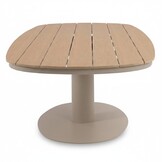 Panama dining tuintafel 6 personen | polywood + aluminium | Natural Wood/beige | 260cm Deens ovaal
