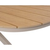 Texas dining tuintafel 6 personen | polywood + aluminium | Natural Wood/beige | 260cm Deens ovaal