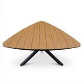 Corsica dining tuintafel triangel 6 personen | polywood + aluminium | Natural Wood | 158cm