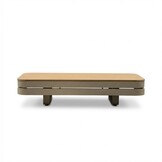 Serrento hoek loungeset links 6 personen incl. tafel | aluminium + polywood | beige |  4-delig