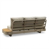 Serrento hoek loungeset links 6 personen incl. tafel | aluminium + polywood | beige |  4-delig