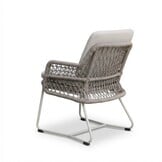 Gianna dining tuinstoel | touw + aluminium | Almond Beige
