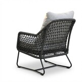 Gianna loungestoel | touw + aluminium | Stone Grey