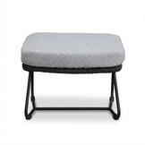 Gianna voetenbank | touw + aluminium | Stone Grey