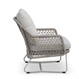 Gianna loungestoel | touw + aluminium | Almond Beige