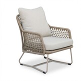 Gianna low dining tuinstoel | touw + aluminium | Sandstone