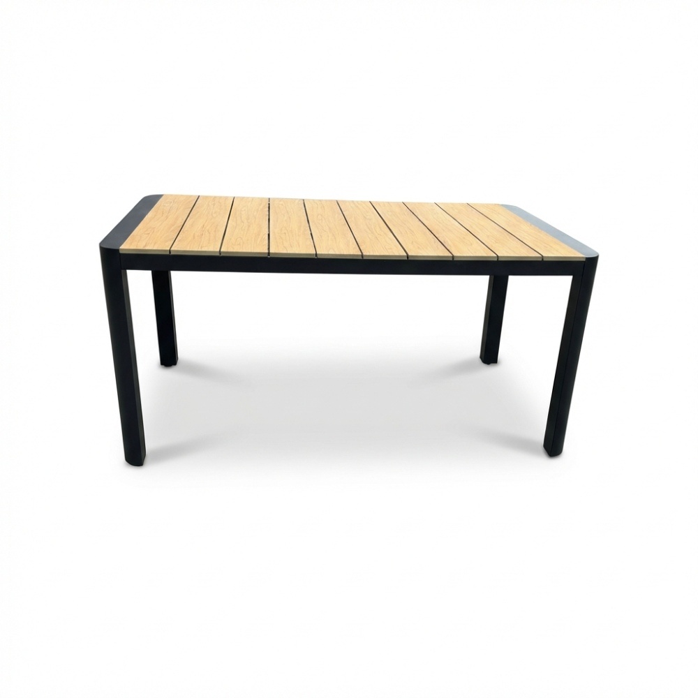 Liverpool dining tuintafel 4 personen | polywood + aluminium | Natural Wood | 160cm