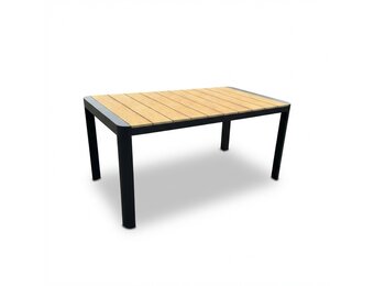 Liverpool dining tuintafel 4 personen | polywood + aluminium | Natural Wood | 160cm