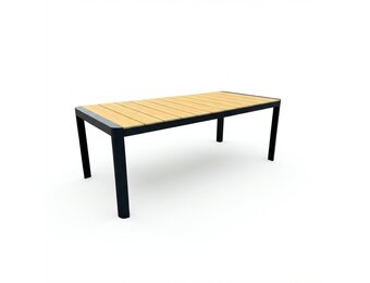 Liverpool dining tuintafel 6 personen | polywood + aluminium | Natural Wood | 205cm