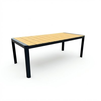 Liverpool dining tuintafel 6 personen | polywood + aluminium | Natural Wood | 205cm