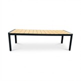 Liverpool dining tuintafel 8 personen | polywood + aluminium | Natural Wood | 258cm