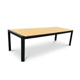 Liverpool dining tuintafel 8 personen | polywood + aluminium | Natural Wood | 258cm