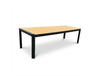 Liverpool dining tuintafel 8 personen | polywood + aluminium | Natural Wood | 258cm