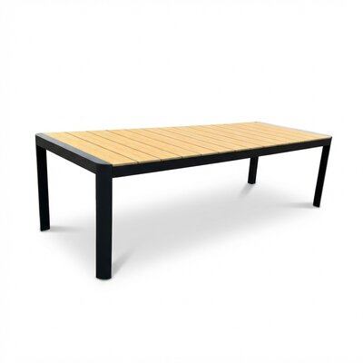 Liverpool dining tuintafel 8 personen | polywood + aluminium | Natural Wood | 258cm
