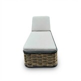 Lucca ligbed | wicker + aluminium | zand | 204cm