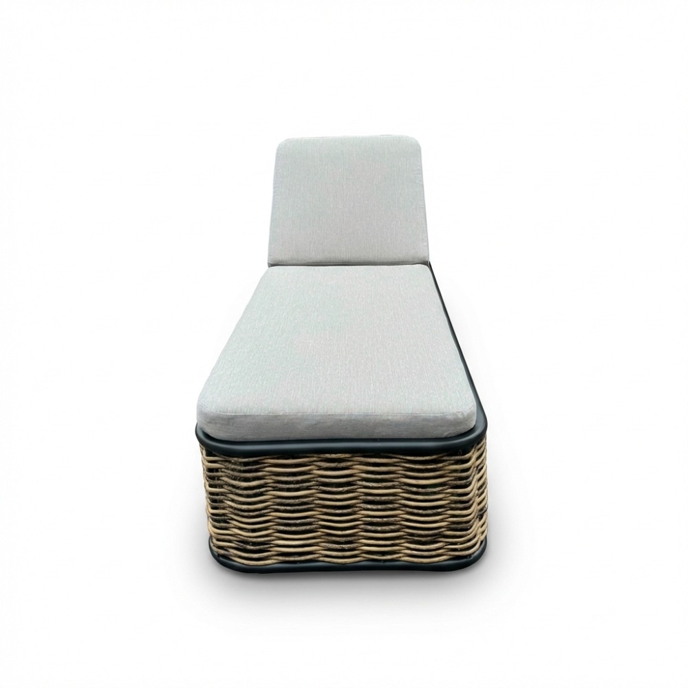 Lucca ligbed | wicker + aluminium | zand | 204cm