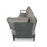 Riviera hoek loungeset 6 personen | aluminium + teak | antraciet | 3-delig - 327x252cm