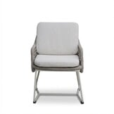 Gianna dining tuinstoel | touw + aluminium | Almond Beige