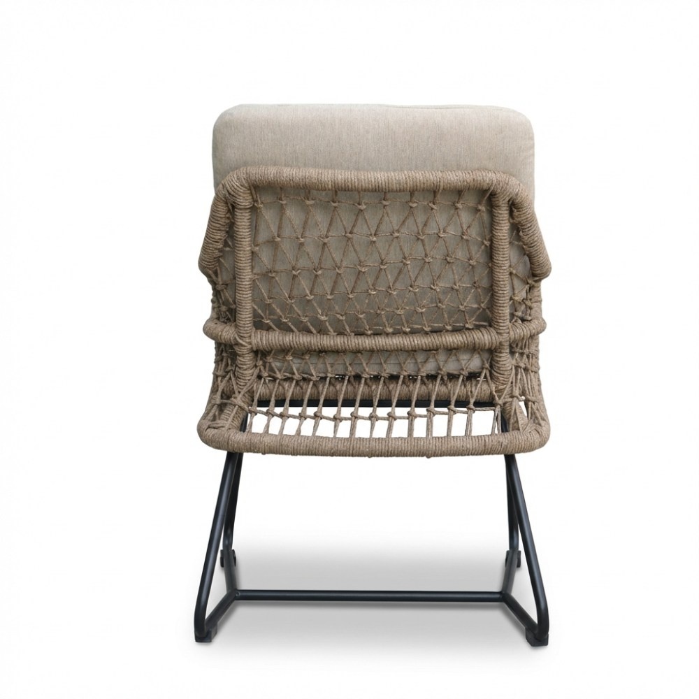 Gianna dining tuinstoel | touw + aluminium | Sahara Dust