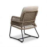 Gianna dining tuinstoel | touw + aluminium | Sahara Dust