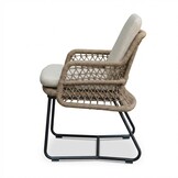 Gianna dining tuinstoel | touw + aluminium | Sahara Dust