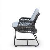 Gianna dining tuinstoel | touw + aluminium | Stone Grey