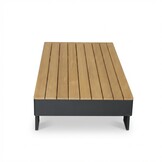 Riviera stoel-bank loungeset 5 personen | aluminium + teak | antraciet | 4-delig
