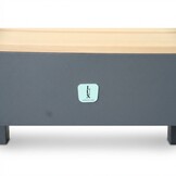 Riviera stoel-bank loungeset 5 personen | aluminium + teak | antraciet | 4-delig