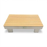 Riviera stoel-bank loungeset 5 personen | aluminium + teak | beige | 4-delig
