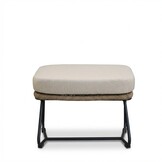 Gianna loungestoel tuin incl. voetenbank | touw + aluminium | Sahara Dust