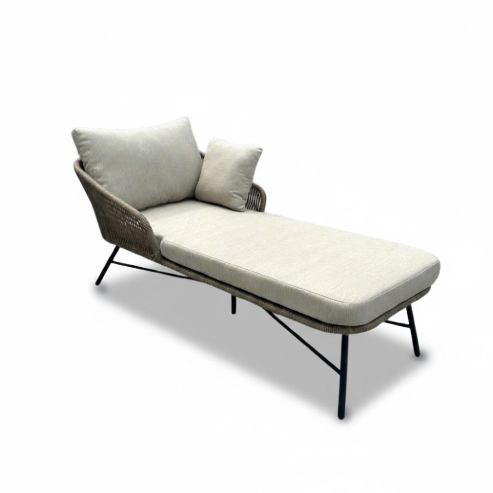 Tulum ligbed | touw + aluminium | Sahara Dust