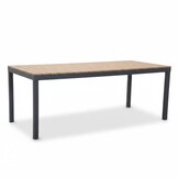 Oxford dining tuintafel 6 personen | aluminium + polywood | Natural Wood | 200cm