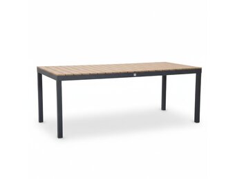 Oxford dining tuintafel 6 personen | aluminium + polywood | Natural Wood | 200cm