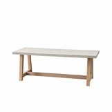 Veltis/Bella zand dining tuinset | 4 personen | polystone + touw | 200cm