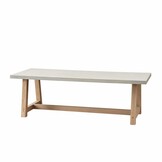 Veltis/Bella zand dining tuinset | 6 personen | polystone + touw | 250cm