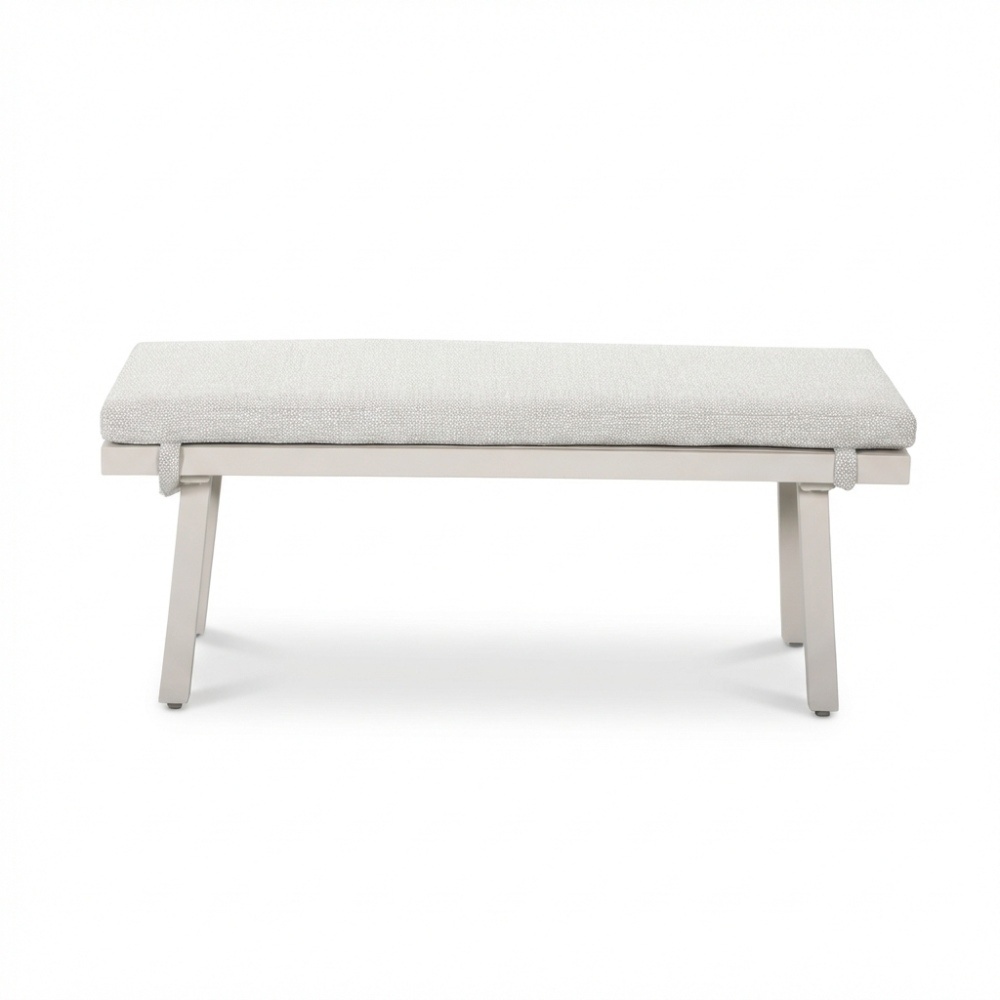 Palma dining loungeset 8 personen | aluminium + touw | beige | 4-delig - 255x195cm