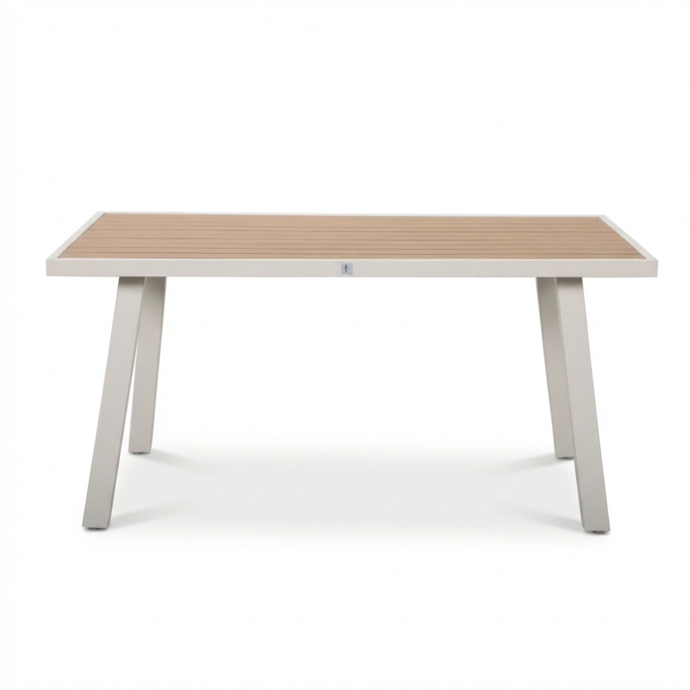 Palma dining loungeset 8 personen | aluminium + touw | beige | 4-delig - 255x195cm