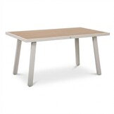 Palma dining loungeset 8 personen | aluminium + touw | beige | 4-delig - 255x195cm