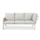 Palma dining loungeset 8 personen | aluminium + touw | beige | 4-delig - 255x195cm