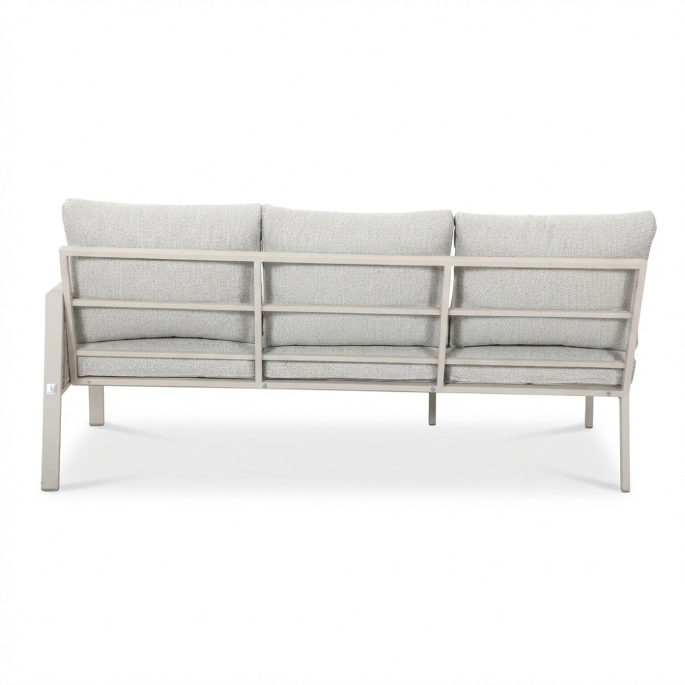 Palma dining loungeset 8 personen | aluminium + touw | beige | 4-delig - 255x195cm