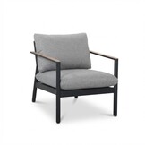 Florence stoel-bank loungeset 5 personen incl. tafel | aluminium + touw | antraciet | 4-delig