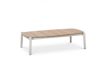 Florence loungetafel | aluminium + polywood | beige | 135x65cm