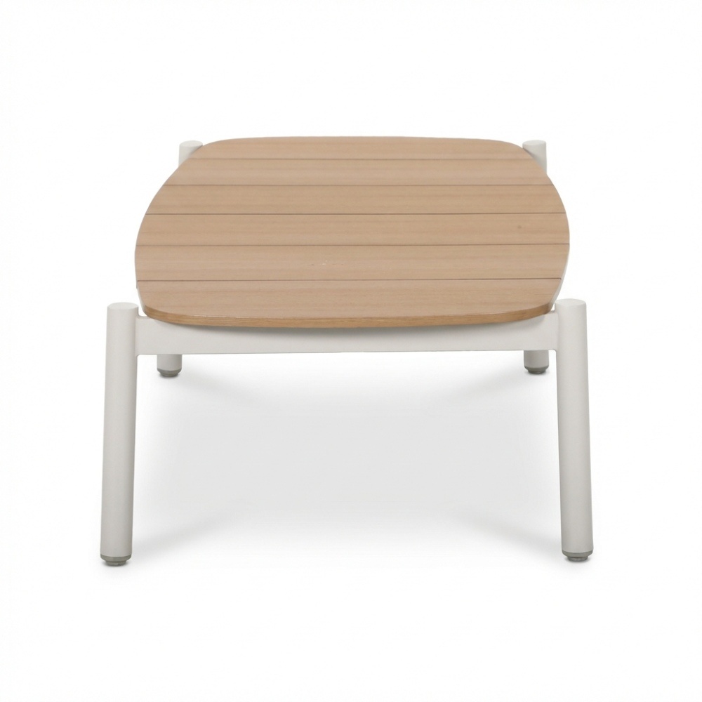 Florence loungetafel | aluminium + polywood | beige | 135x65cm